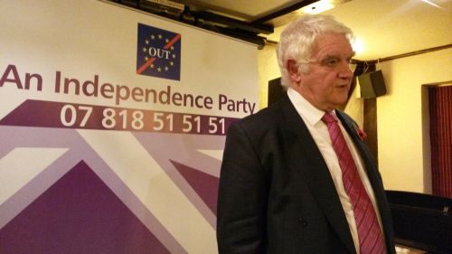 Mike Nattrass the Party Leader at the the launch of AN INDEPENDENCE PARTY